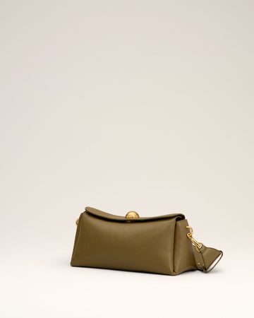 Khaki Leather Carrousel Bag