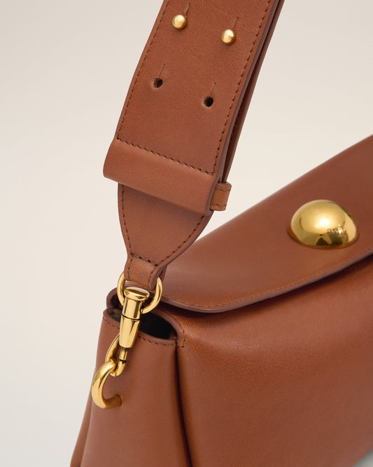Brown Leather Carrousel Bag
