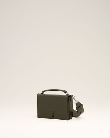 Green Leather Ami de Coeur Lunch Box Bag