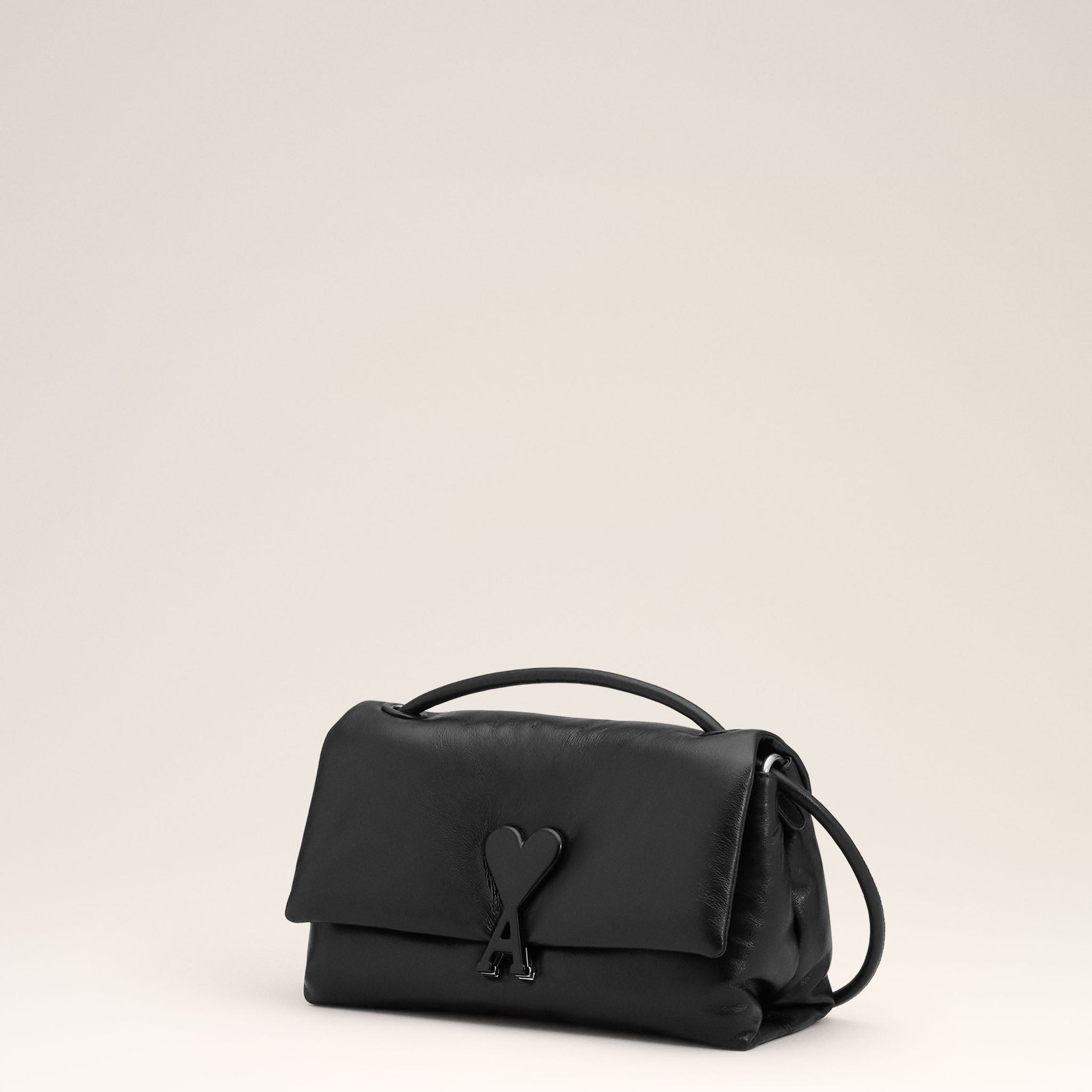 Black Smooth Leather Voulez Vous Bag