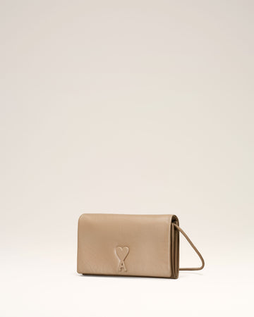 Beige Leather Voulez-Vous Wallet Strap
