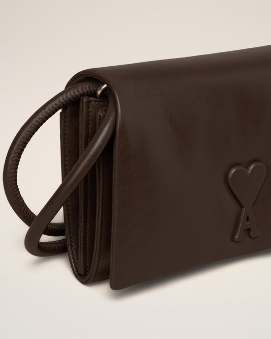 Brown Leather Voulez-Vous Wallet Strap