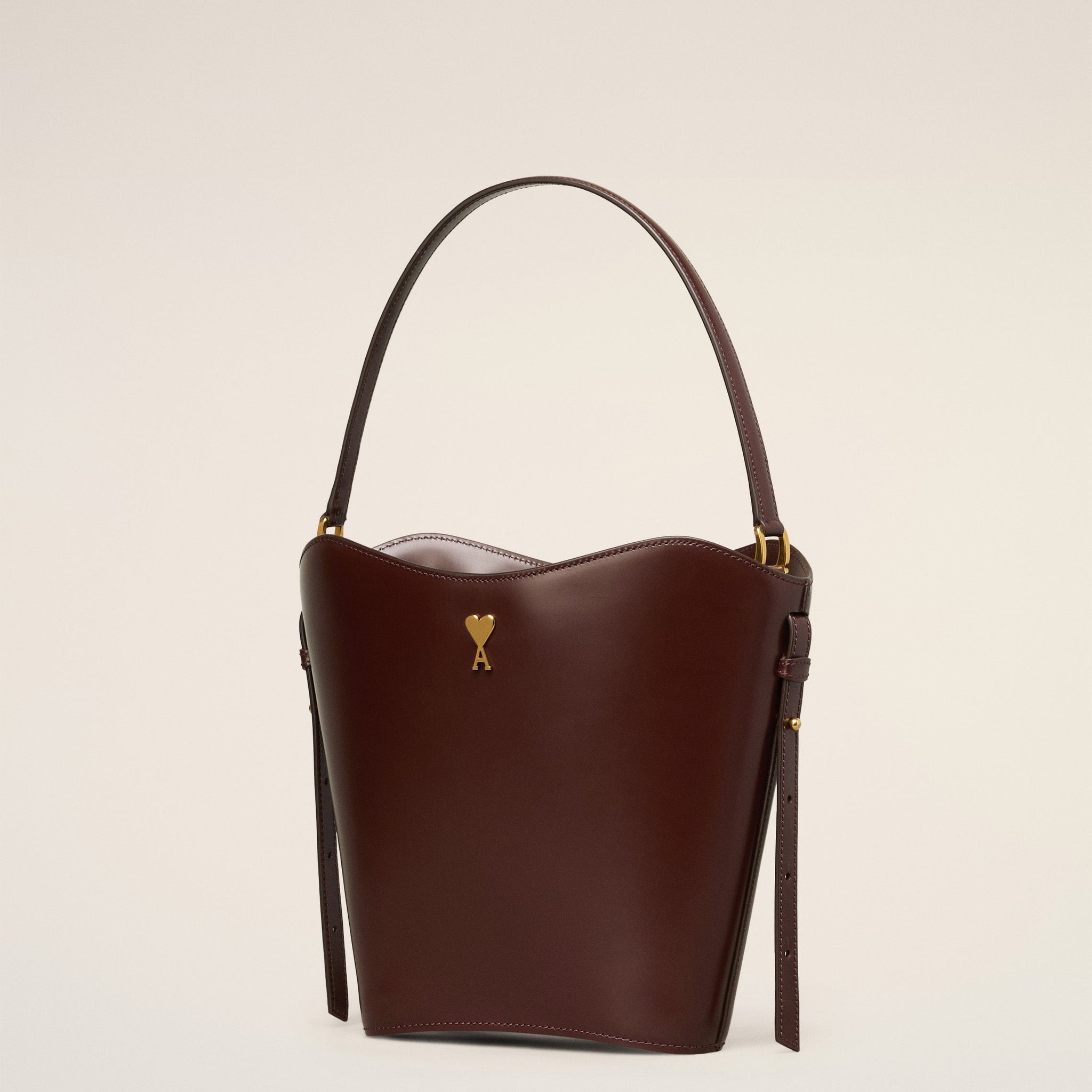 Brown Leather Paris Paris Bucket Bag