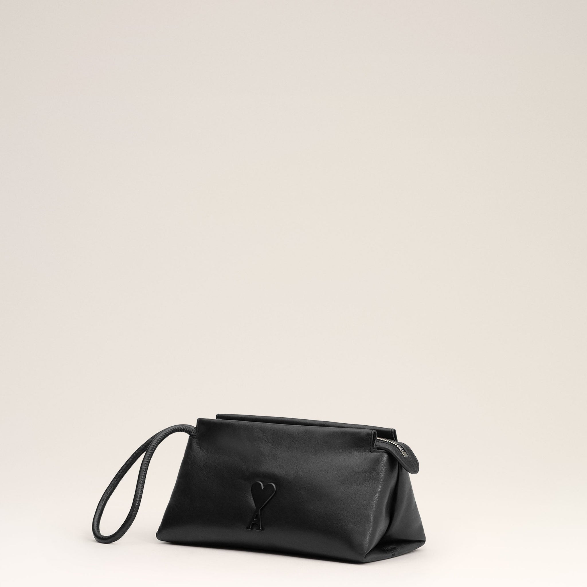 Black Leather Voulez-Vous Pouch