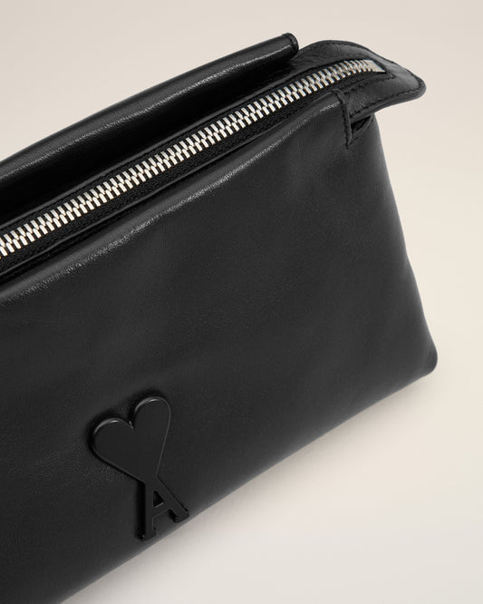 Black Leather Voulez-Vous Pouch