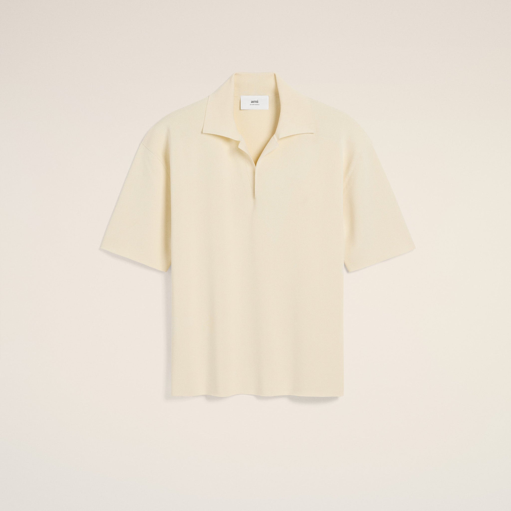 Beige Short Sleeve Polo