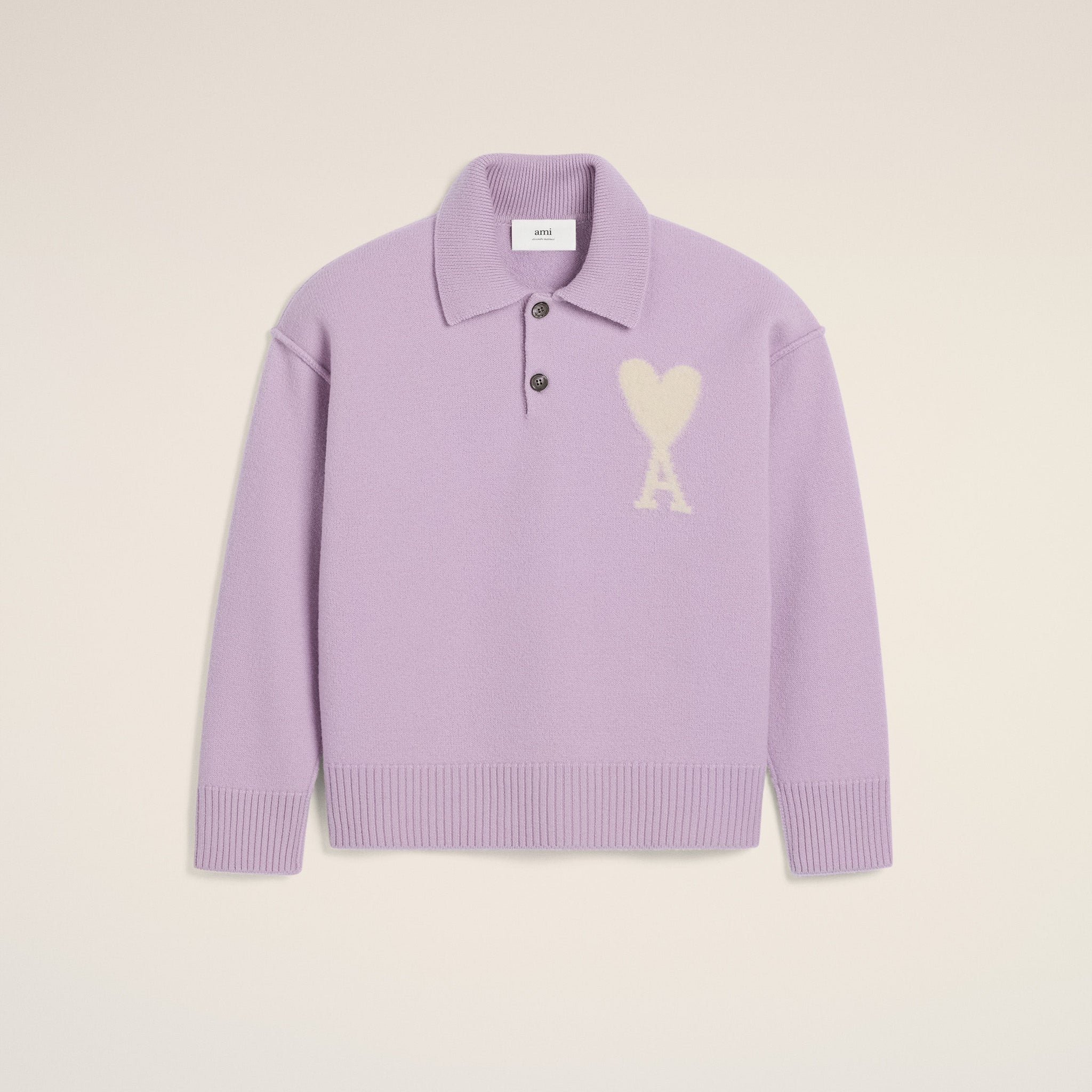 Purple Wool Ami de Coeur Polo