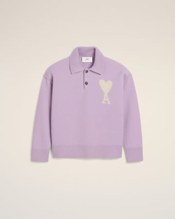Purple Wool Ami de Coeur Polo
