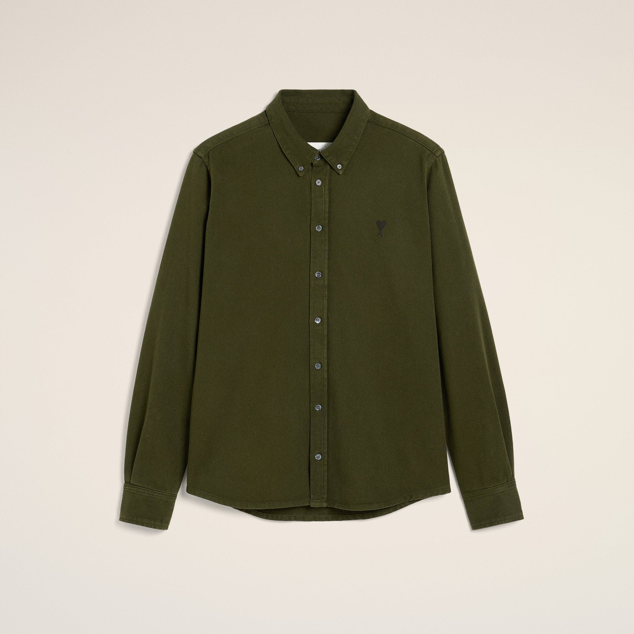 Green Cotton Button-Down Ami de Coeur Shirt