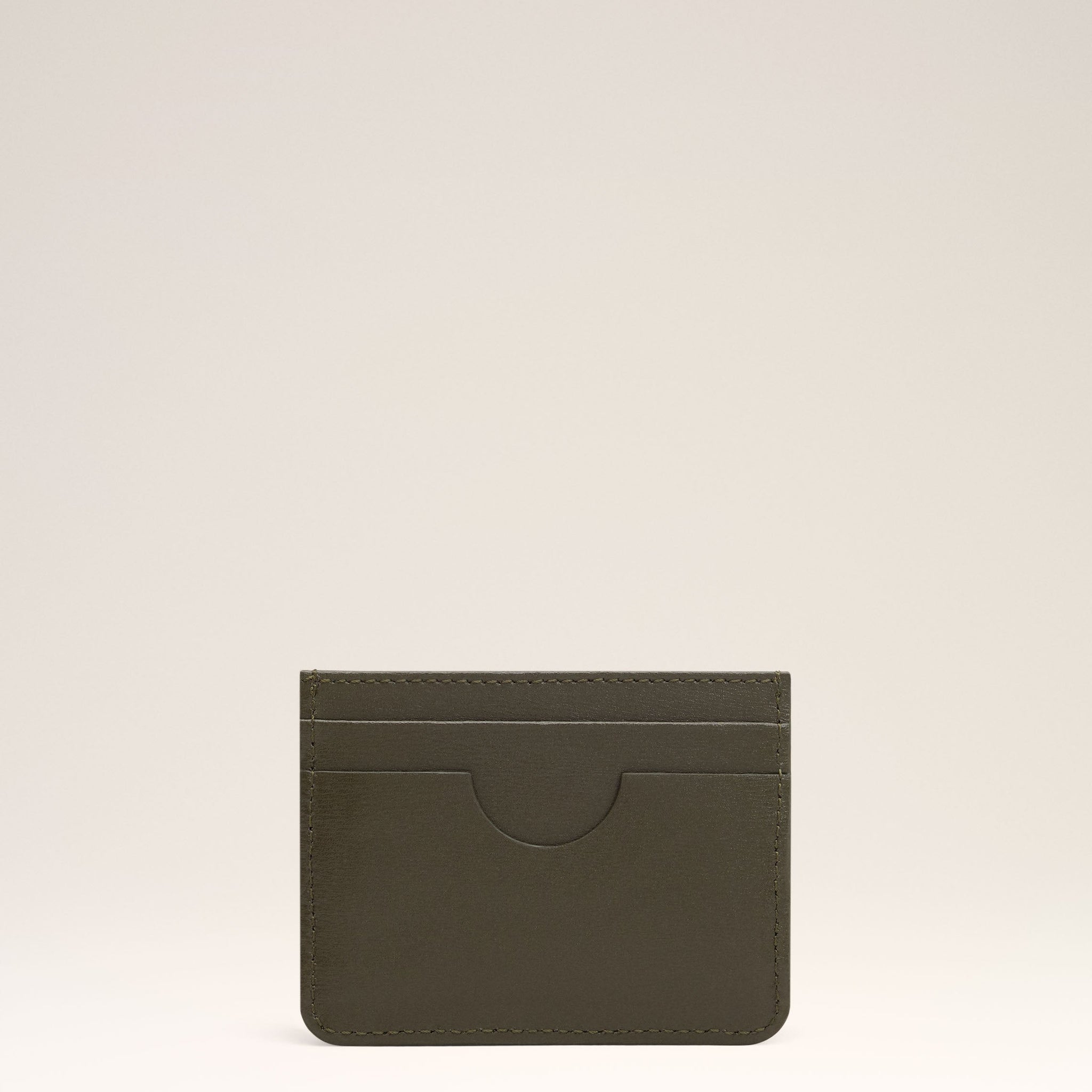 Green Leather Ami de Coeur Card Holder