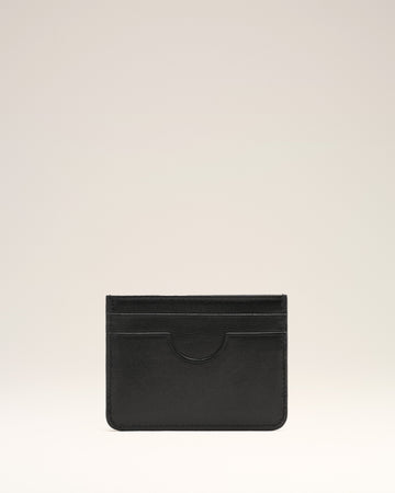 Black Leather Ami de Coeur Card Holder
