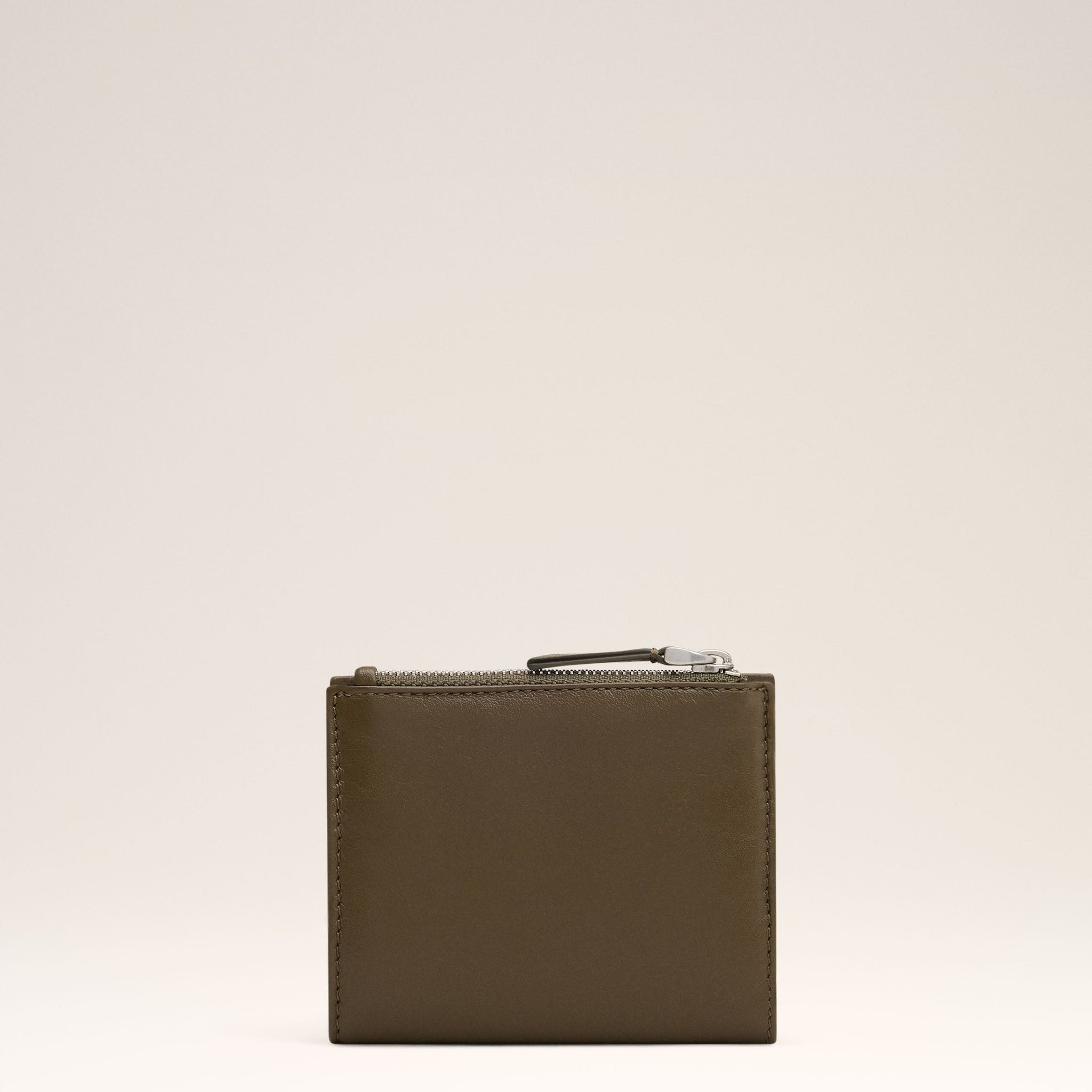 Khaki Leather Voulez-Vous Folded Wallet