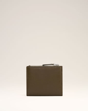 Khaki Leather Voulez-Vous Folded Wallet