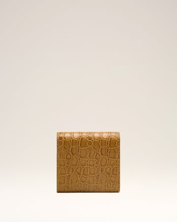 Brown Leather Paris Paris compact wallet