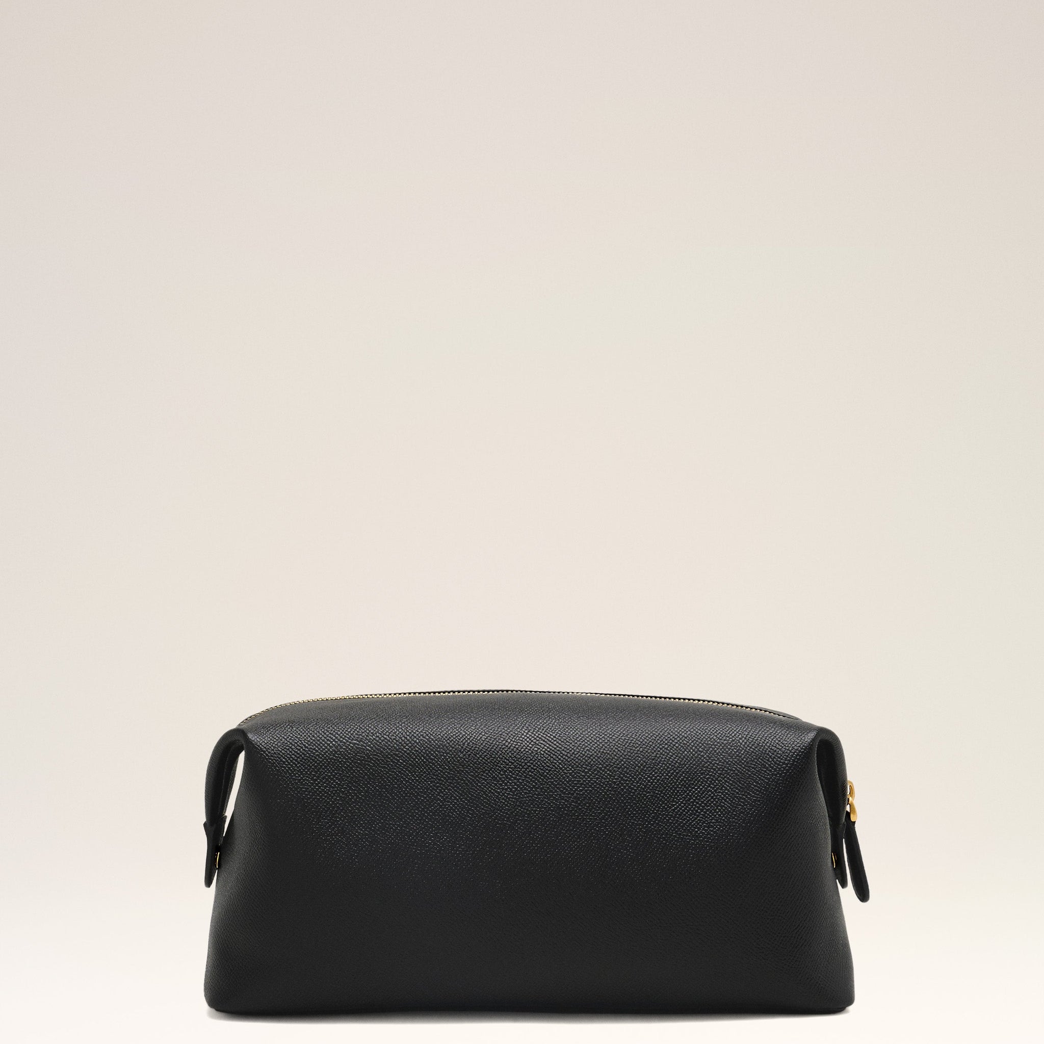 Black Leather Paris Paris Toiletry Pouch