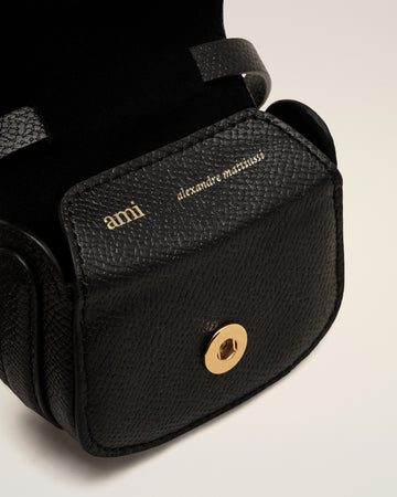 Black Leather Pais Paris Nano Pouch