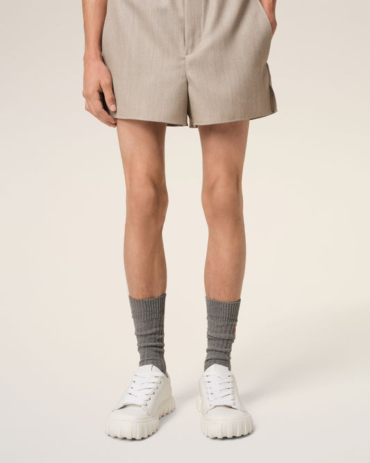 White Leather Low Top Tempo Sneakers