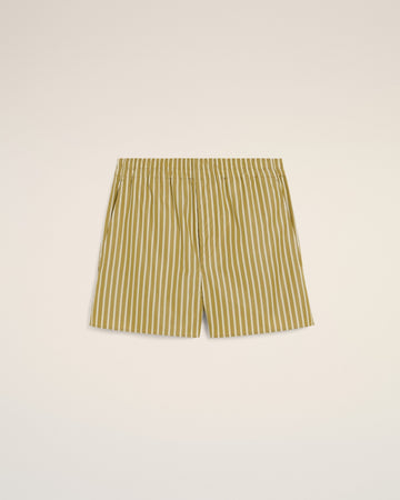 Khaki Cotton Elasticated Short
