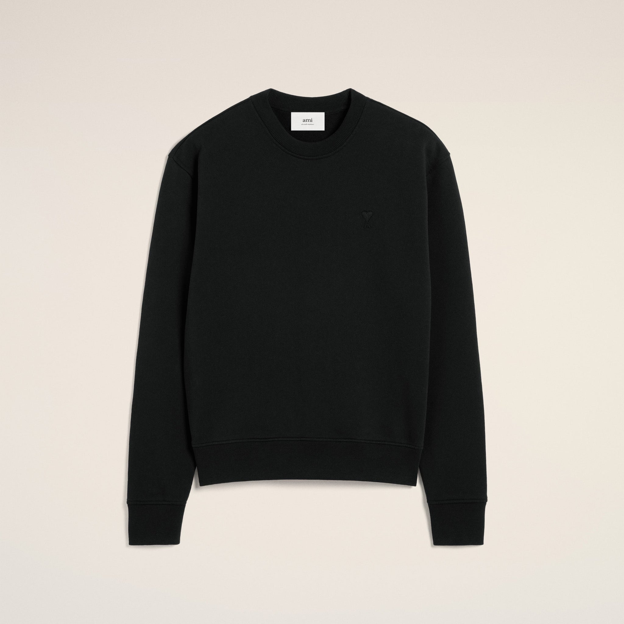 Black Cotton Ami de Coeur Sweatshirt