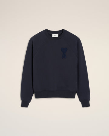 Navy Cotton Ami de Coeur Patch Sweatshirt