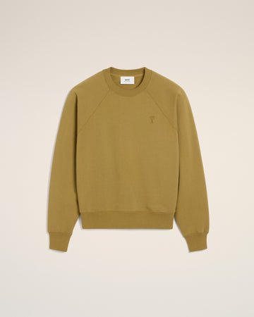 Mustard Cotton Tonal Ami de Coeur Sweatshirt