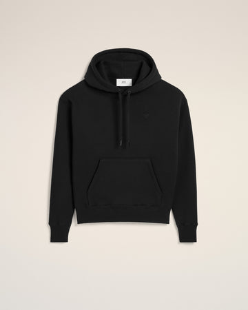 Black Cotton Ami de Coeur Hoodie