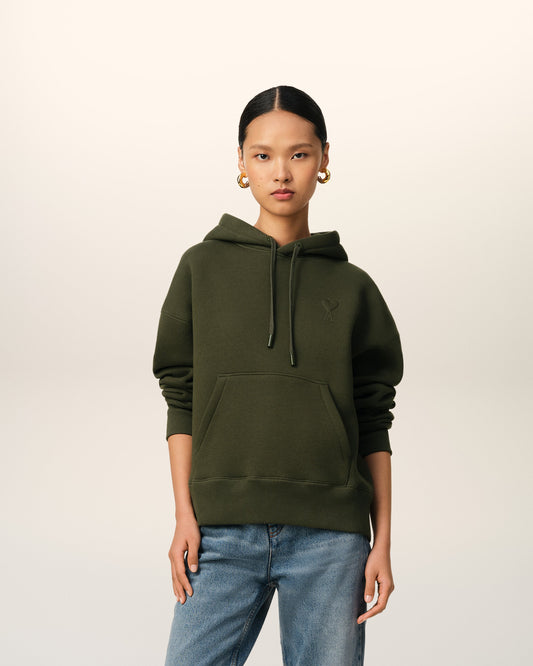 Green Cotton Ami de Coeur Hoodie