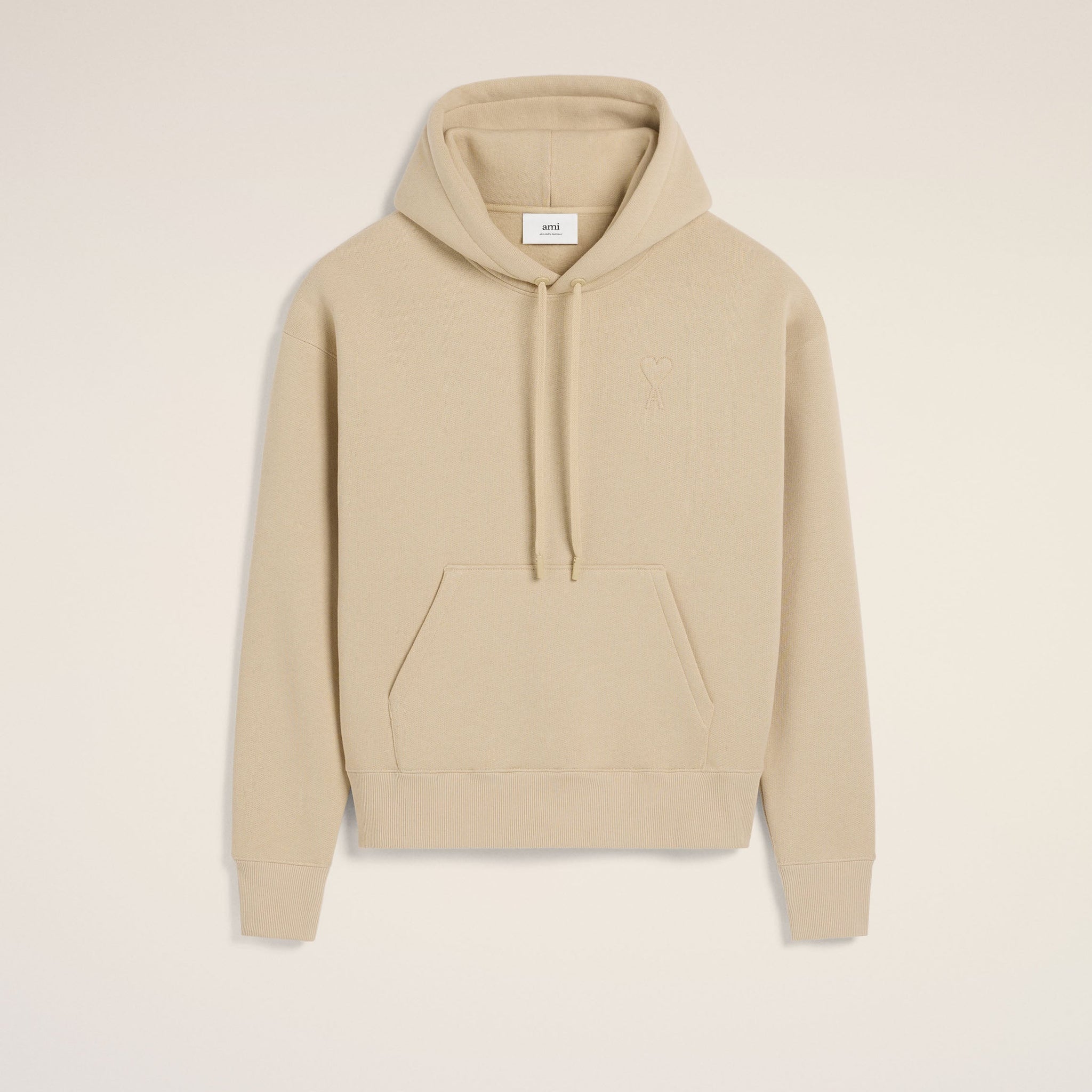 Beige Cotton Ami de Coeur Hoodie