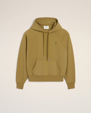 Mustard Cotton Tonal Ami de Coeur Hoodie