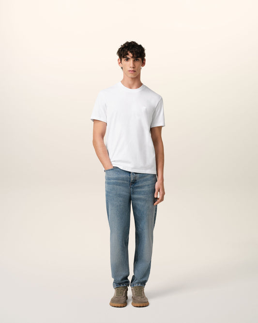 White Cotton Ami de Coeur T-shirt