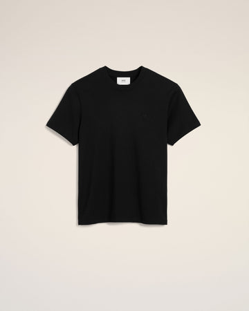 Black Cotton Ami de Coeur T-shirt