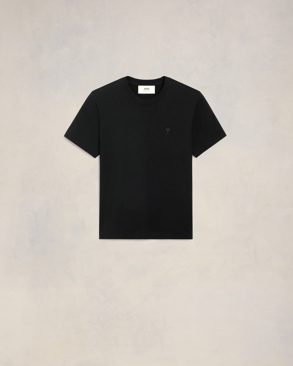 Black Cotton Ami de Coeur T-shirt