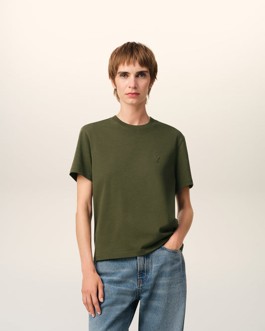 Green Cotton Ami de Coeur T-Shirt