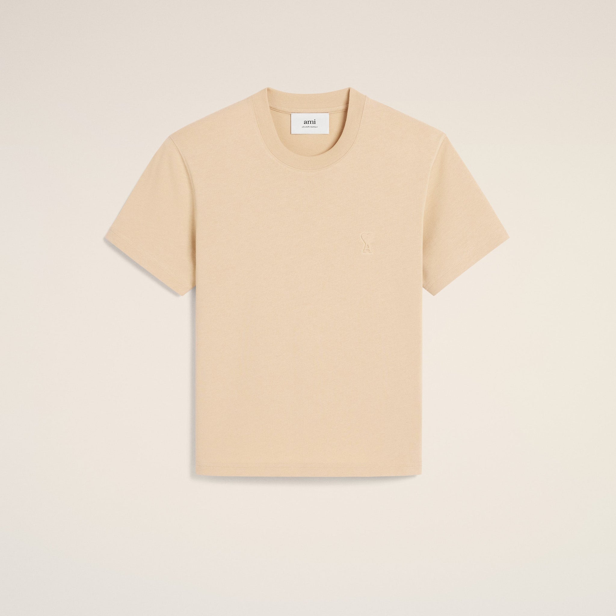 Beige Cotton Ami de Coeur T-Shirt