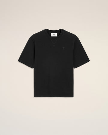 Black Cotton Ami de Coeur T-shirt