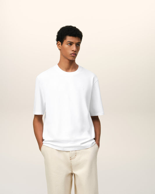 White Cotton Ami de Coeur T-shirt