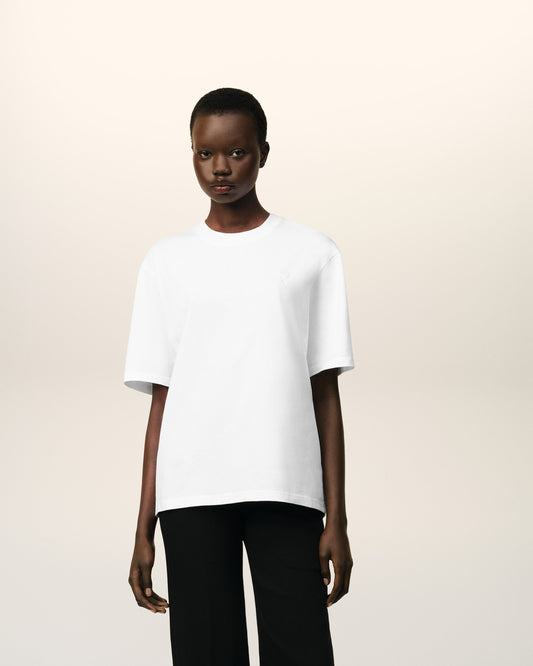 White Cotton Ami de Coeur T-shirt