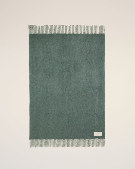 Bicolor Double-Sided Blanket With Ami Alexandre Mattiussi Tab