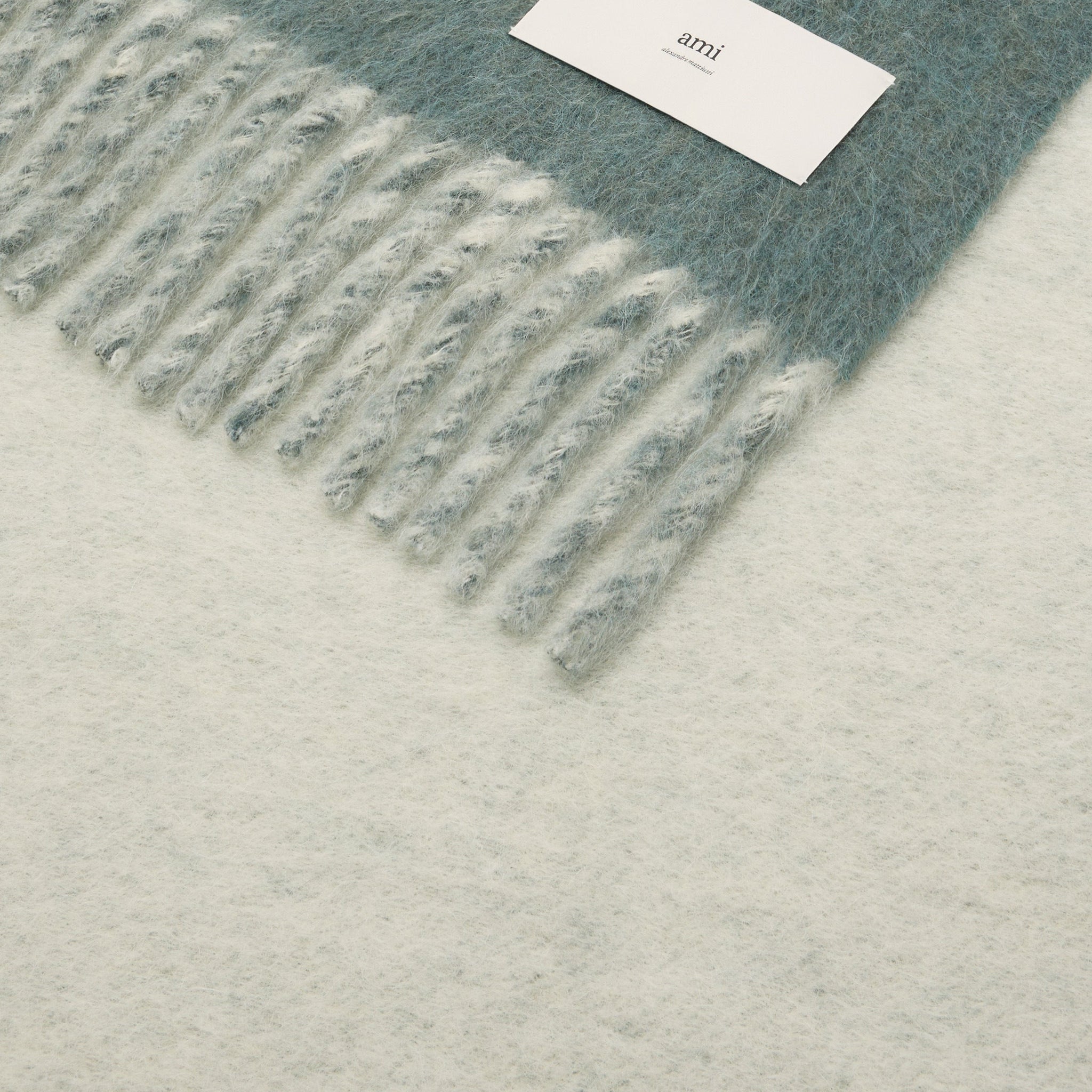 Bicolor Double-Sided Blanket With Ami Alexandre Mattiussi Tab