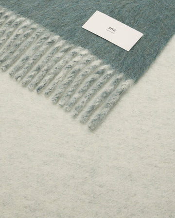 Bicolor Double-Sided Blanket With Ami Alexandre Mattiussi Tab