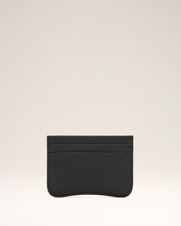 Black Leather Paris Paris Card Holder